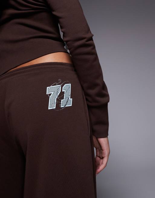 I.AM.GIA - Arlo - Jogger d'ensemble ultra baggy à taille basse en coton mélangé - Marron/bleu pastel, 3 de 5