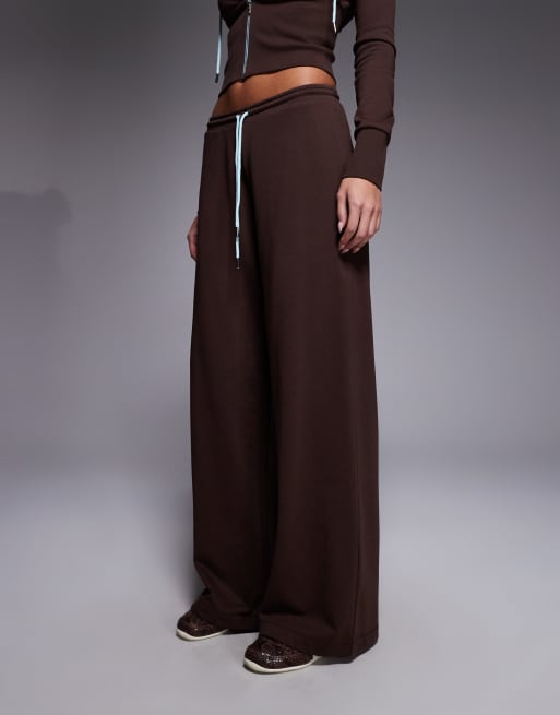 I.AM.GIA - Arlo - Jogger d'ensemble ultra baggy à taille basse en coton mélangé - Marron/bleu pastel, 4 de 5