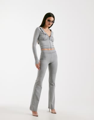 I.AM.GIA Blare logo back print contrast stitch track pant co-ord in grey | ASOS