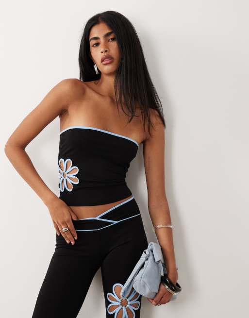 I.AM.GIA Daisy cotton blend super soft contrast trim flower cut