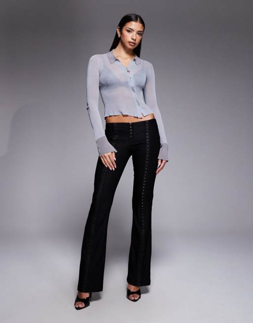 i.am.gia シャツtops SHARAH TOP - BLACK : GREY