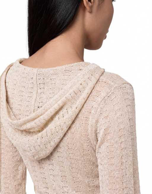I.AM.GIA – Irina – Gestricktes Wickeloberteil in Gold mit Kapuze, 3 von 4