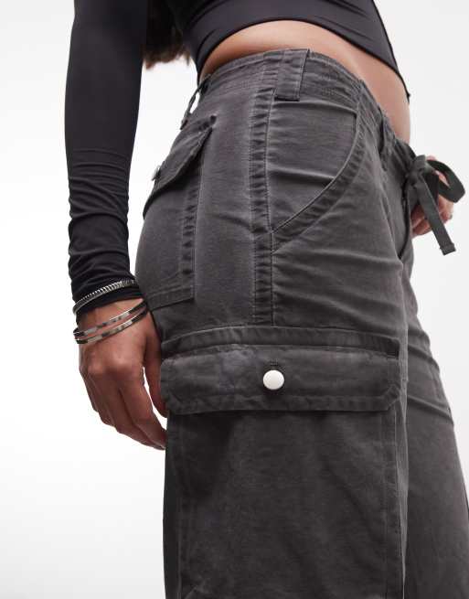 I.AM.GIA - Jaxxon - Pantalon cargo large oversize à taille basse - Noir, 2 de 5