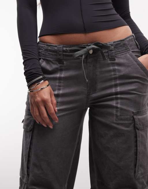 I.AM.GIA - Jaxxon - Pantalon cargo large oversize à taille basse - Noir, 4 de 5