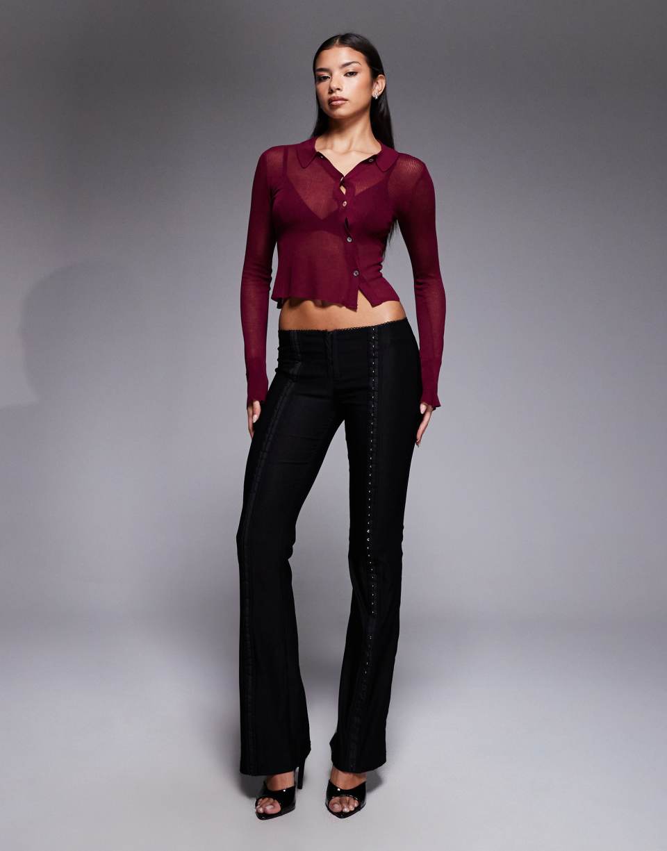 Ronan kick flare trousers