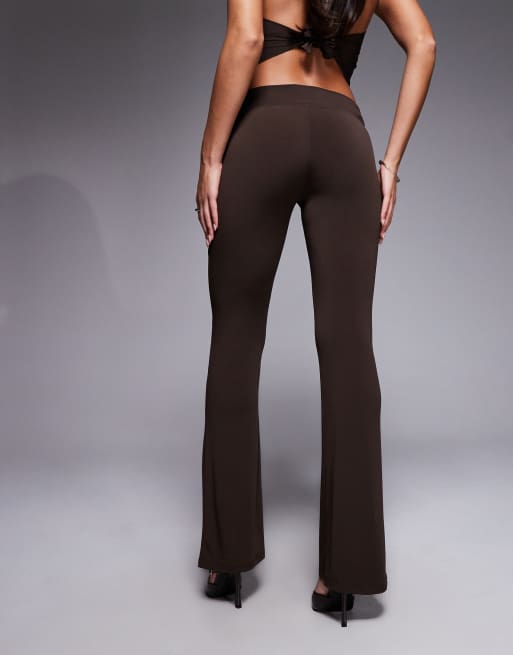 I.AM.GIA - Siofra - Pantalon évasé d'ensemble avec effet drapé et détail métallique - Marron, 2 de 5