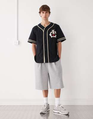Icecream Ice Cream Baseball Jersey Top In Black