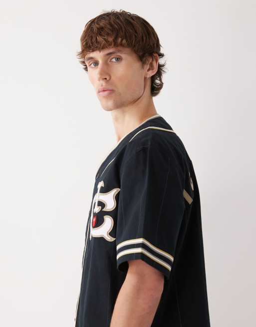 Ice Cream baseball jersey top in black, 4 of 5