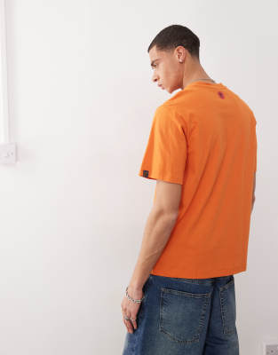 Icecream Ice Cream Bulldog Short Sleeve T-shirt In Orange