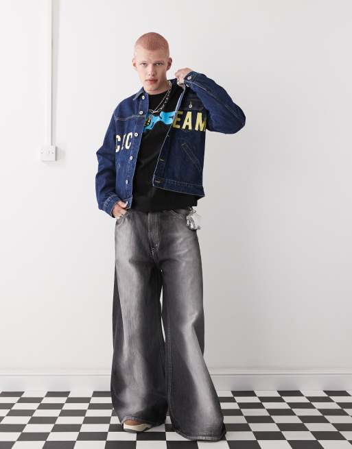 Ice Cream cowboy denim trucker jacket in indigo