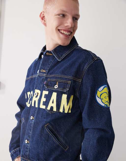 Ice Cream cowboy denim trucker jacket in indigo | ASOS