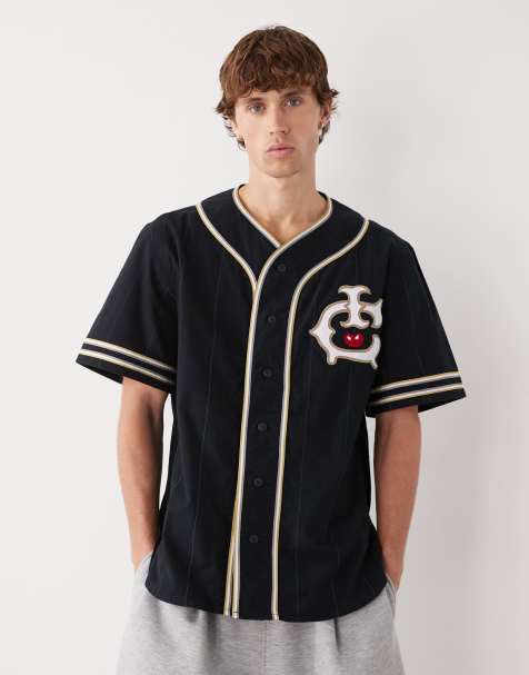 Ice Cream baseball jersey top in black
