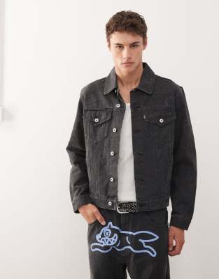 Icecream Ice Cream Every Flavor Denim Trucker Jacket In Gray