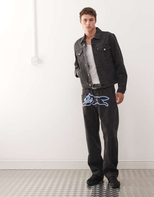 Ice Cream - Every Flavour - Blouson style camionneur en jean à imprimé ton sur ton, 2 de 5