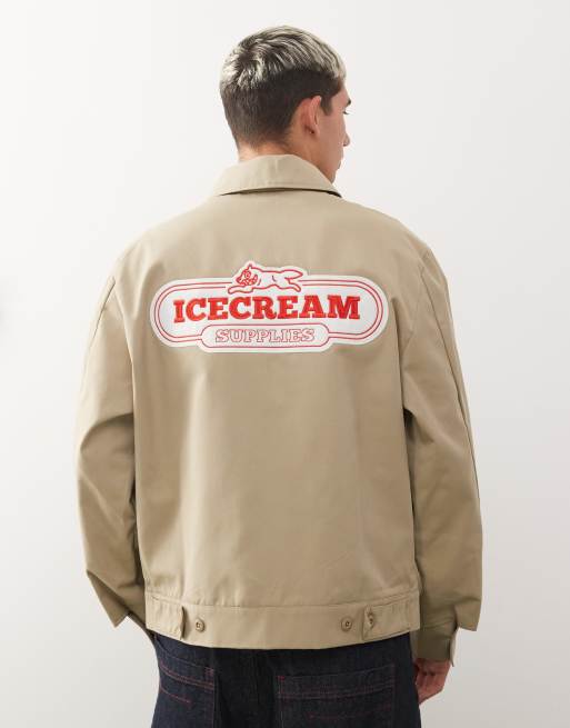 Ice Cream supplies worker jacket in beige