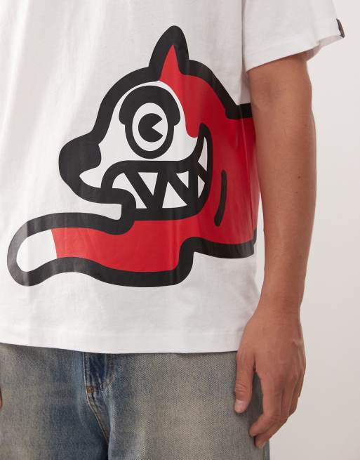 ICECREAM – Biały T-shirt z dużym logo Running Dog, 5 z 5