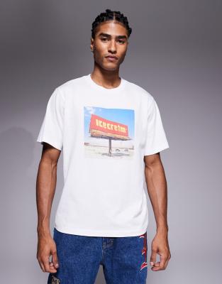 Icecream Billboard T-shirt In White