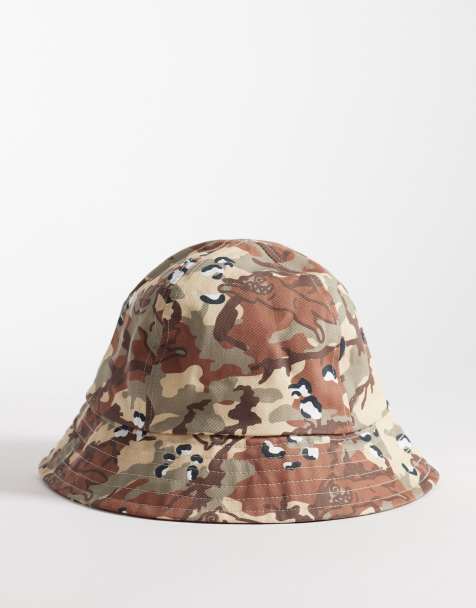 ICECREAM - Bøllehat med gennemgående chokoladebrunt camouflage-print - view 1