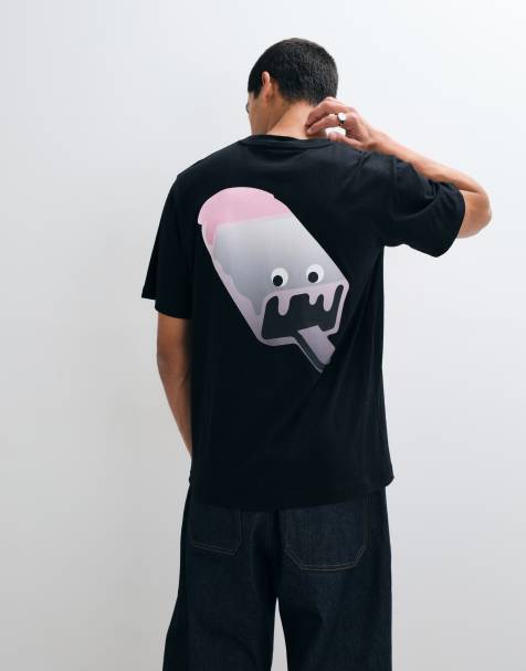 ICECREAM block logo t-shirt in black - view 1