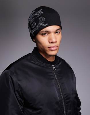 ICECREAM - Bonnet à strass - Noir