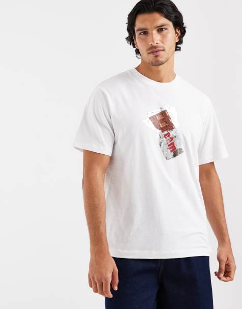 ICECREAM - Camiseta blanca con logo y estampado de chocolate - view 1