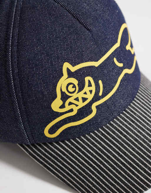 ICECREAM - Casquette camionneur en jean à imprimé Running Dog - Brut, 2 de 3