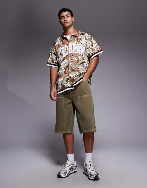 ICECREAM choc chip baseball jersey in multi camo, 2 of 5