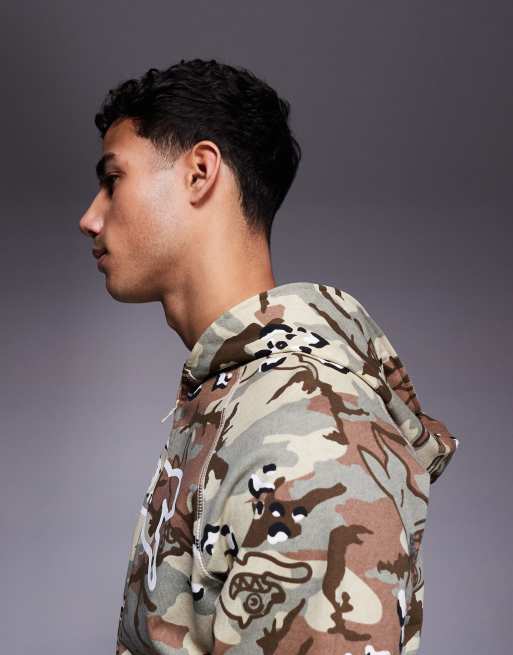 ICECREAM – Choc Chip Running Dog – Kapuzenjacke mit Military-Muster und Reißverschluss, 4 von 5