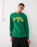 [ICECREAM] ICECREAM cone print long sleeve t-shirt in green Chest 40-43 GREEN