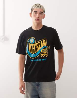 Icecream Convenience T-shirt In Black