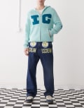 [ICECREAM] ICECREAM cowboy printed denim jeans in indigo-Navy W32 Indigo