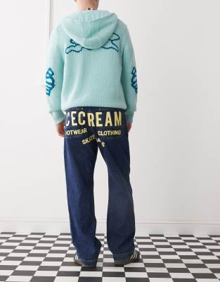 Icecream Cowboy Printed Denim Jeans In Navy