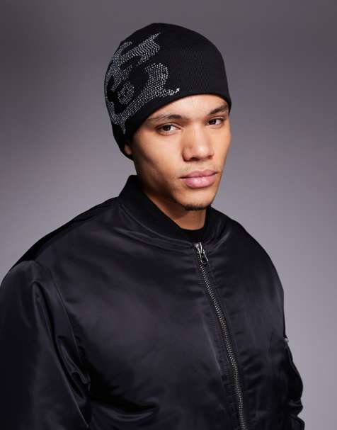 ICECREAM crystal beanie in black - view 1