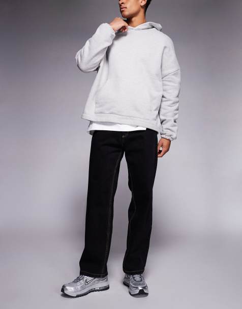 ICECREAM – Czarne luźne jeansy z małym logo Running Dog Double Scoop - view 1