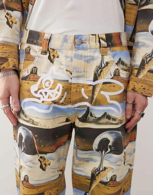 ICECREAM dreamscape all over printed straight leg denim jeans in multi (part of a set), 5 of 5