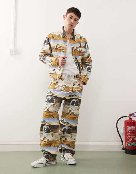 ICECREAM - Dreamscape - Jeans in denim dritti con stampa multicolore in coordinato - view 1