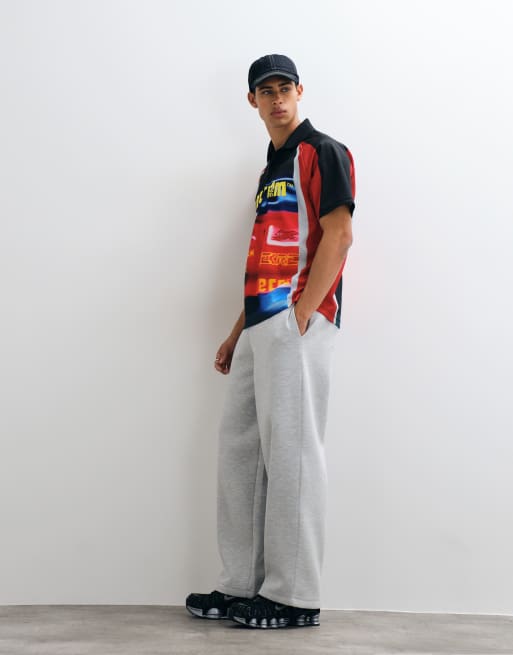 ICECREAM drift football shirt in red, 3 of 5