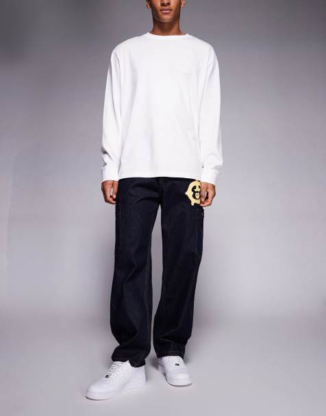 ICECREAM – Gerade geschnittene Denim-Jeans in Indigoblau mit Western-Details - view 1