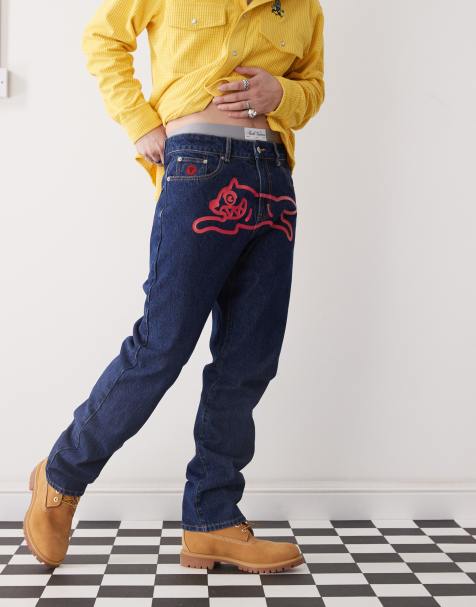 ICECREAM – Jeans in Indigoblau mit „Running Dog“-Print - view 1