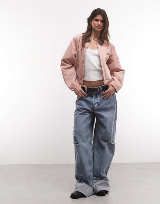 ICECREAM kort workwear-jacka i rosa, 2 av 4