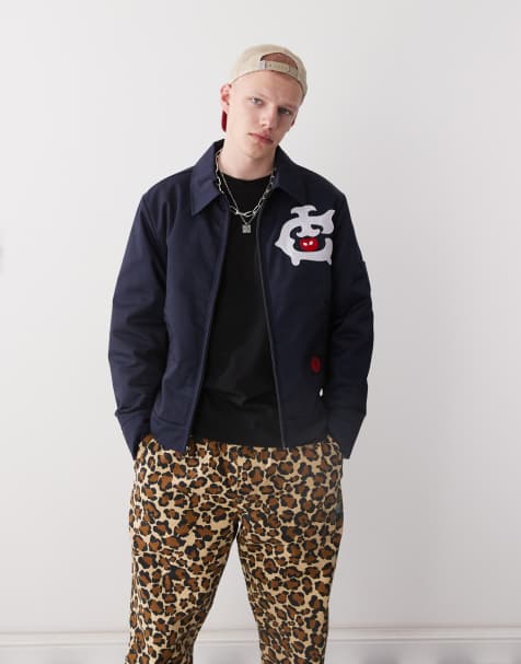 ICECREAM logo coach jacket in navy - view 1