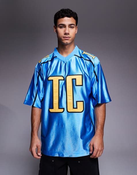 ICECREAM logo football jersey in blue - view 1