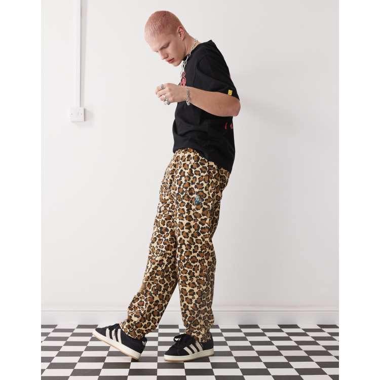 ICECREAM logo pull on skater pants in leopard print | ASOS