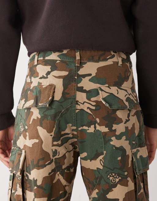 ICECREAM - Pantalon cargo avec chien qui court imprimé - Camouflage, 4 de 5