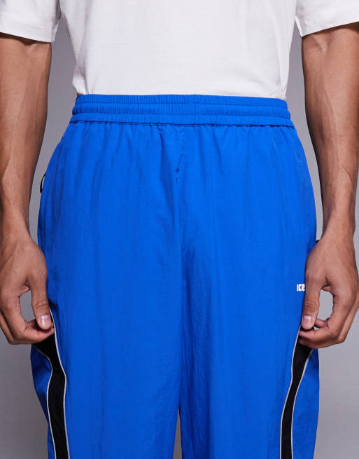 ICECREAM - Pantalon de survêtement doux d'ensemble - Bleu et noir, 4 de 5