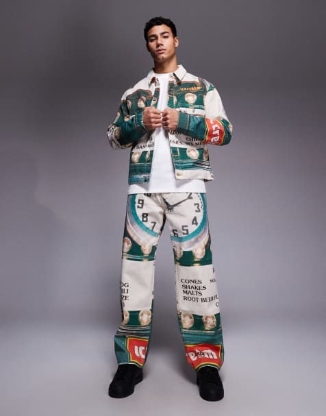 ICECREAM - Parlor - Co-ord set van denim truckerjack en jeans in multi - view 1