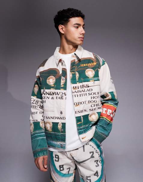 ICECREAM parlor denim trucker jacket in multi (Part of a set) - view 1