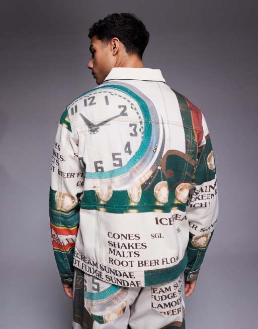 ICECREAM parlor denim trucker jacket in multi (Part of a set), 3 of 5