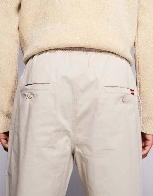 ICECREAM pull on skate trousers in beige, 4 of 5