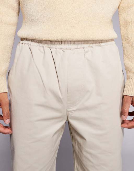 ICECREAM pull on skate trousers in beige, 5 of 5